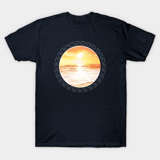 Warm Sunny Day At The Beach Abstract Nature Art T-Shirt